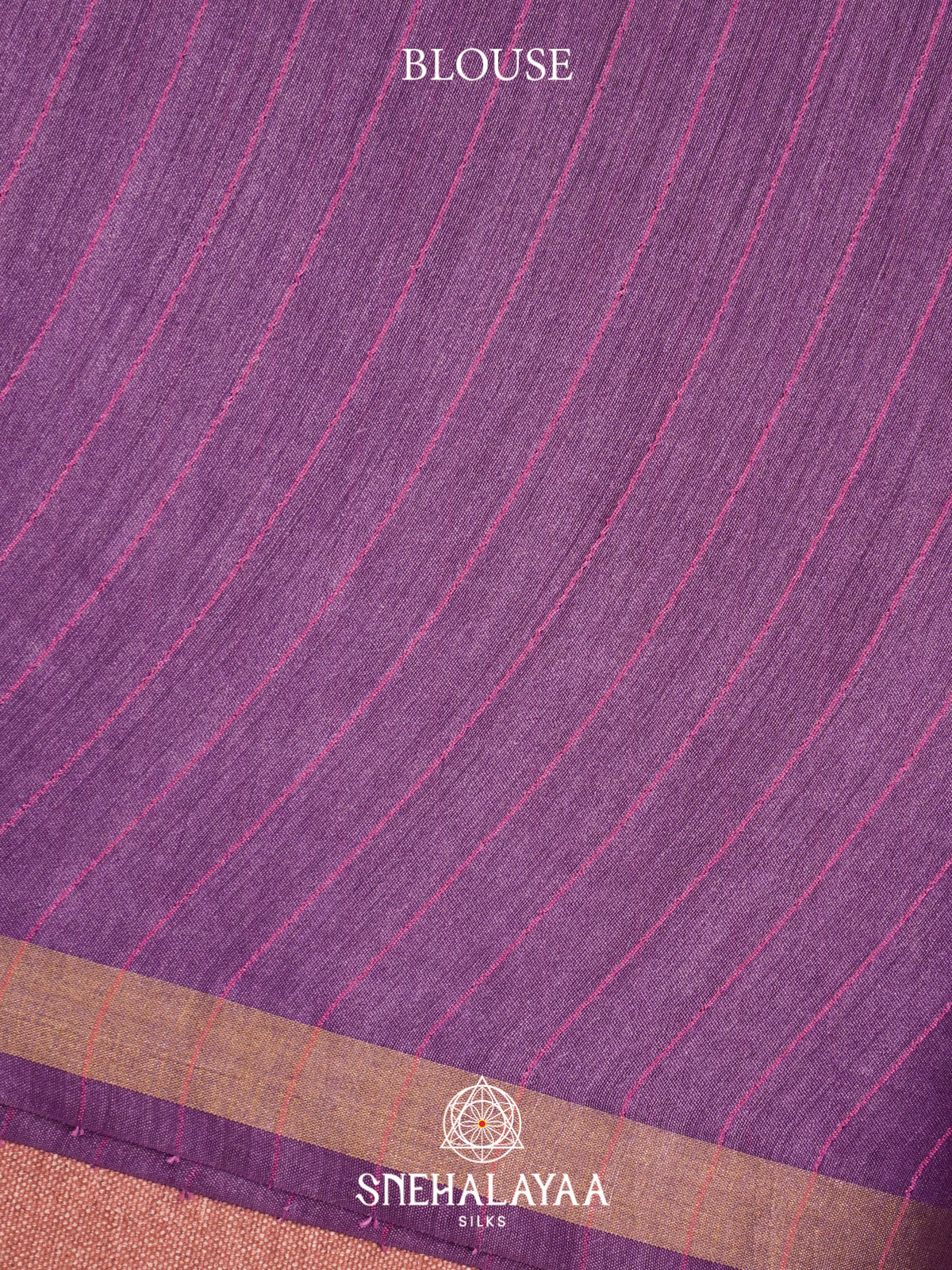 Purple Matka Tussar Silk Saree