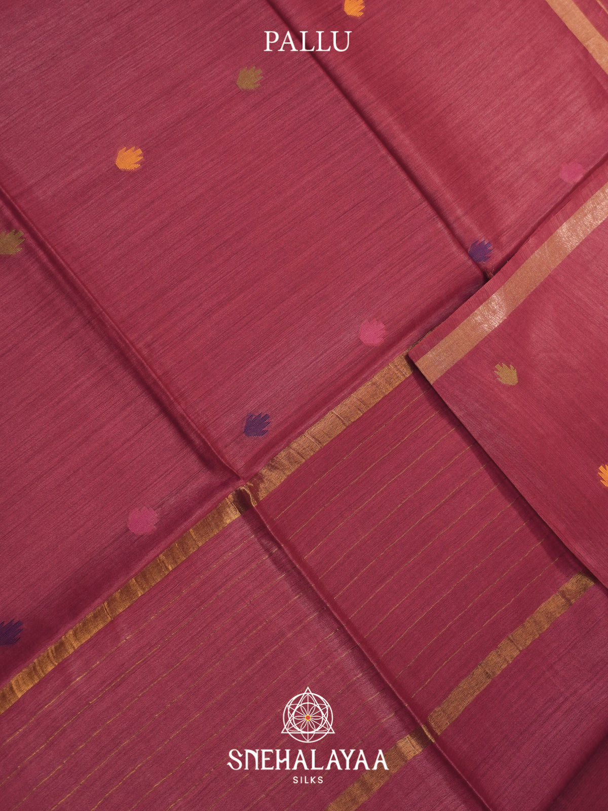 Magenta Pink Matka Tussar Silk Saree