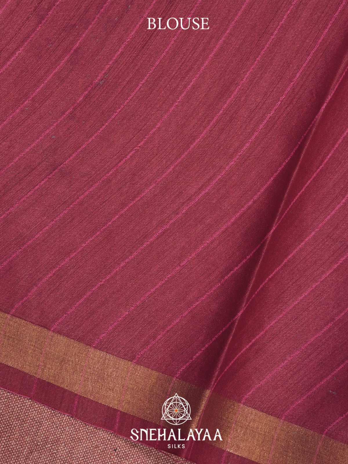 Magenta Pink Matka Tussar Silk Saree