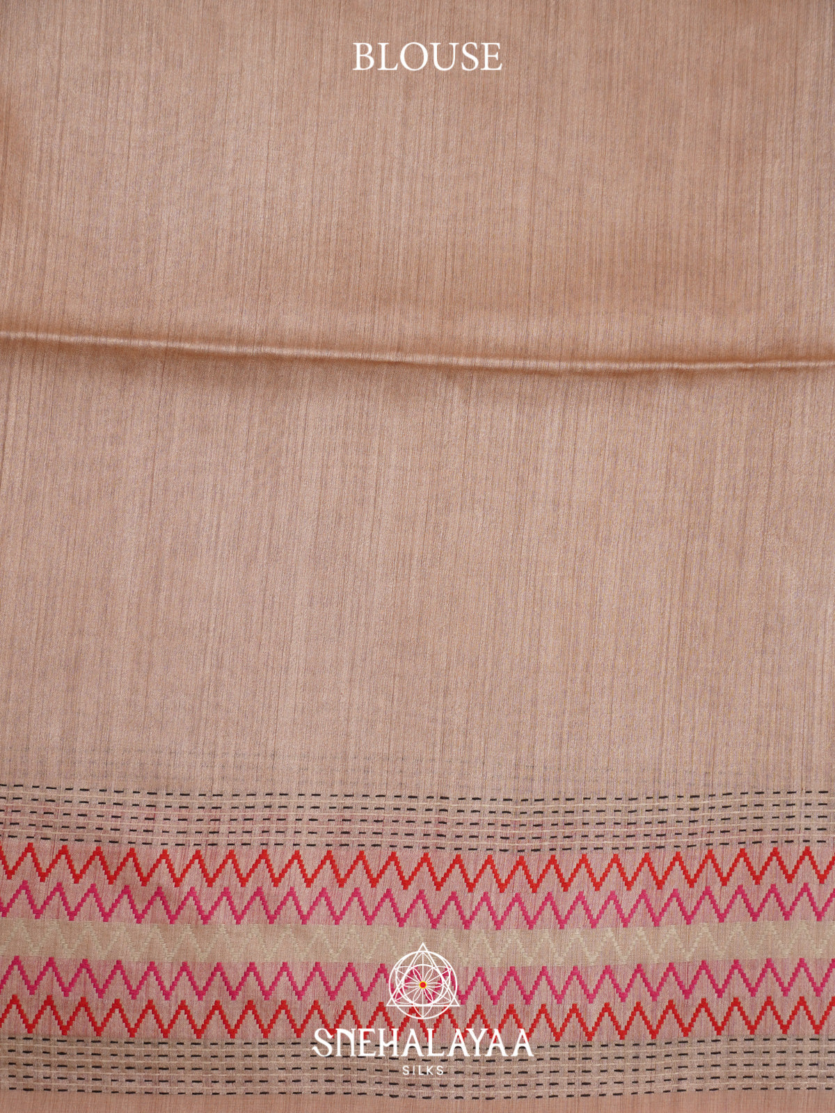 Beige Matka Tussar Silk Saree