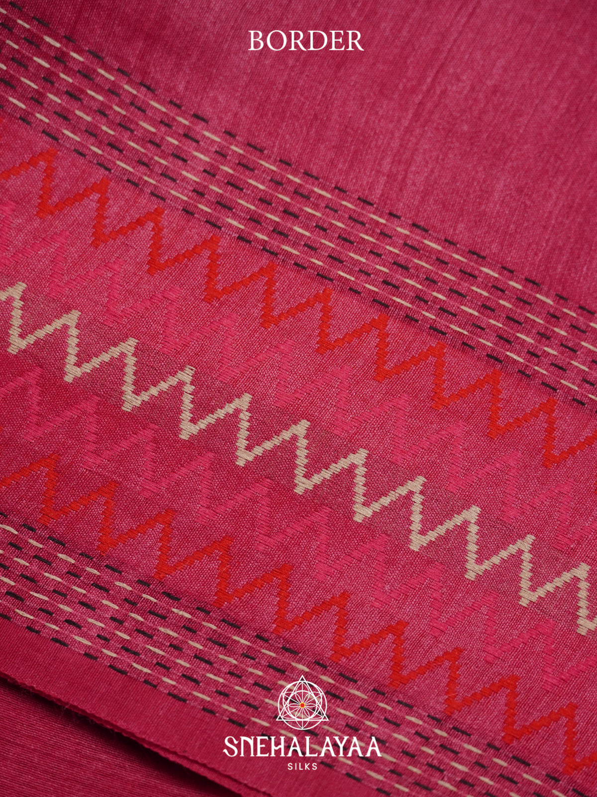 Pink Matka Tussar Silk Saree