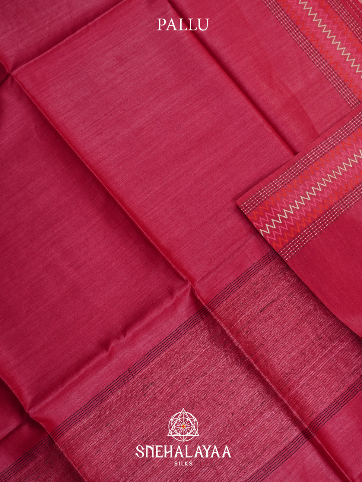 Pink Matka Tussar Silk Saree