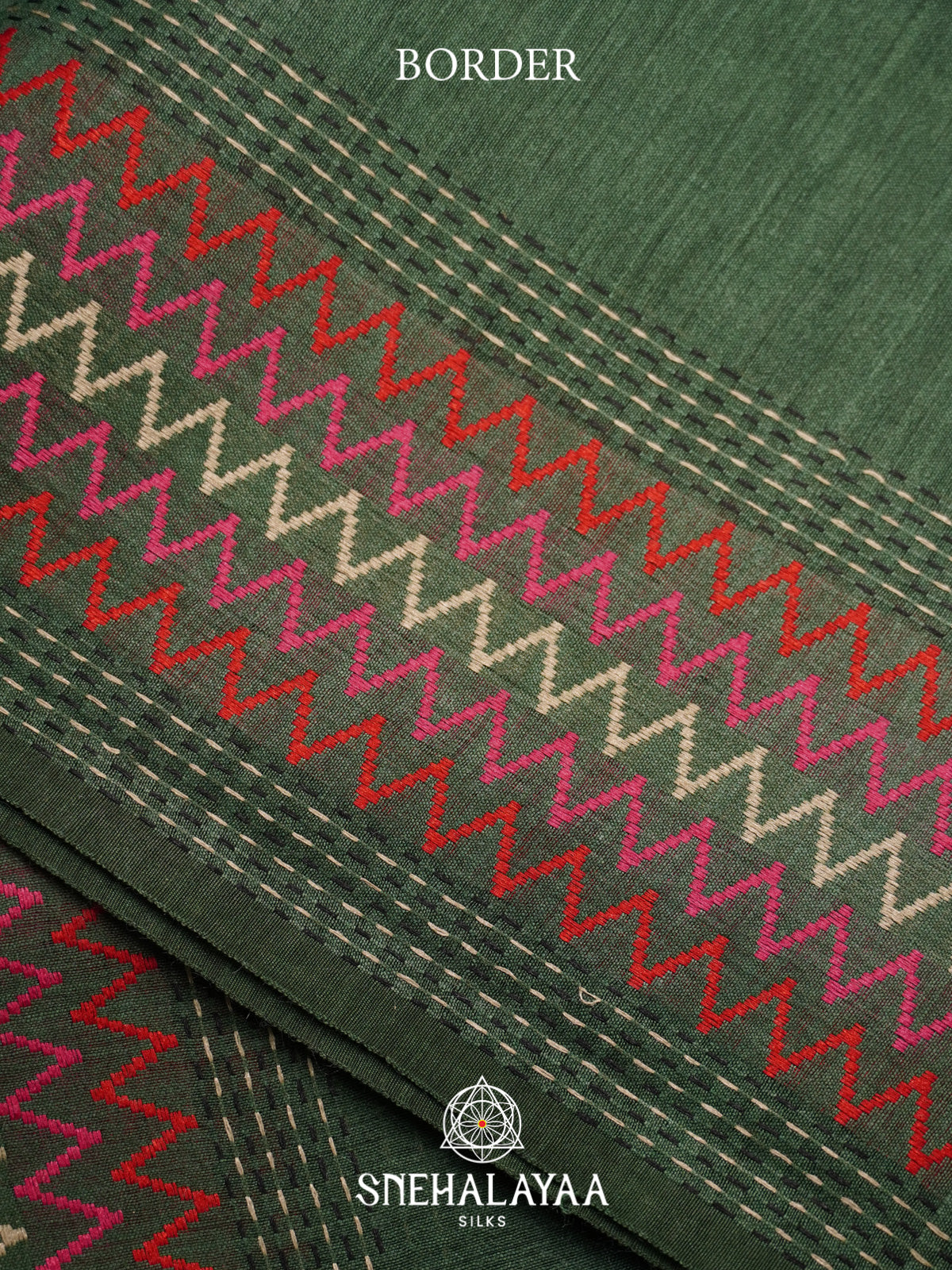 Green Matka Tussar Silk Saree