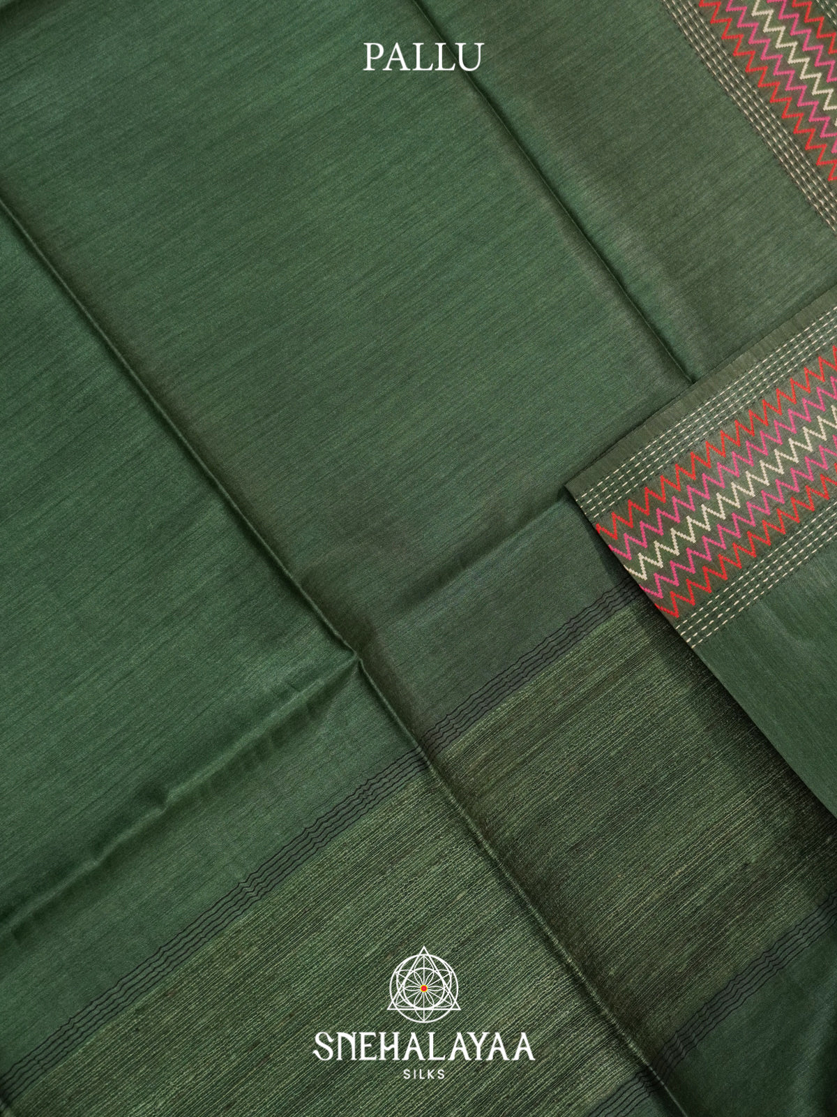 Green Matka Tussar Silk Saree