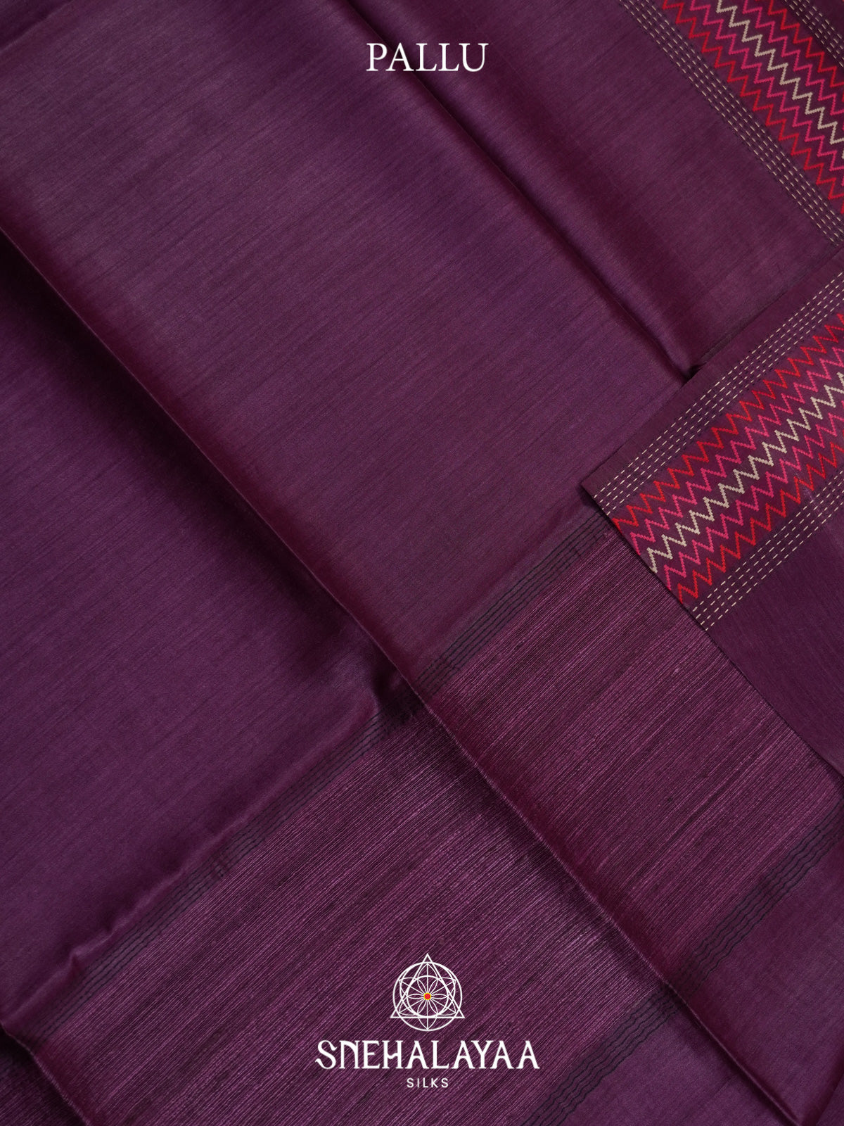 Purple Matka Tussar Silk Saree