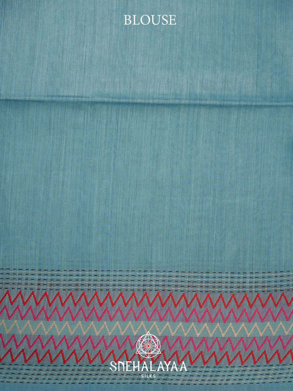 Sky Blue Matka Tussar Silk Saree