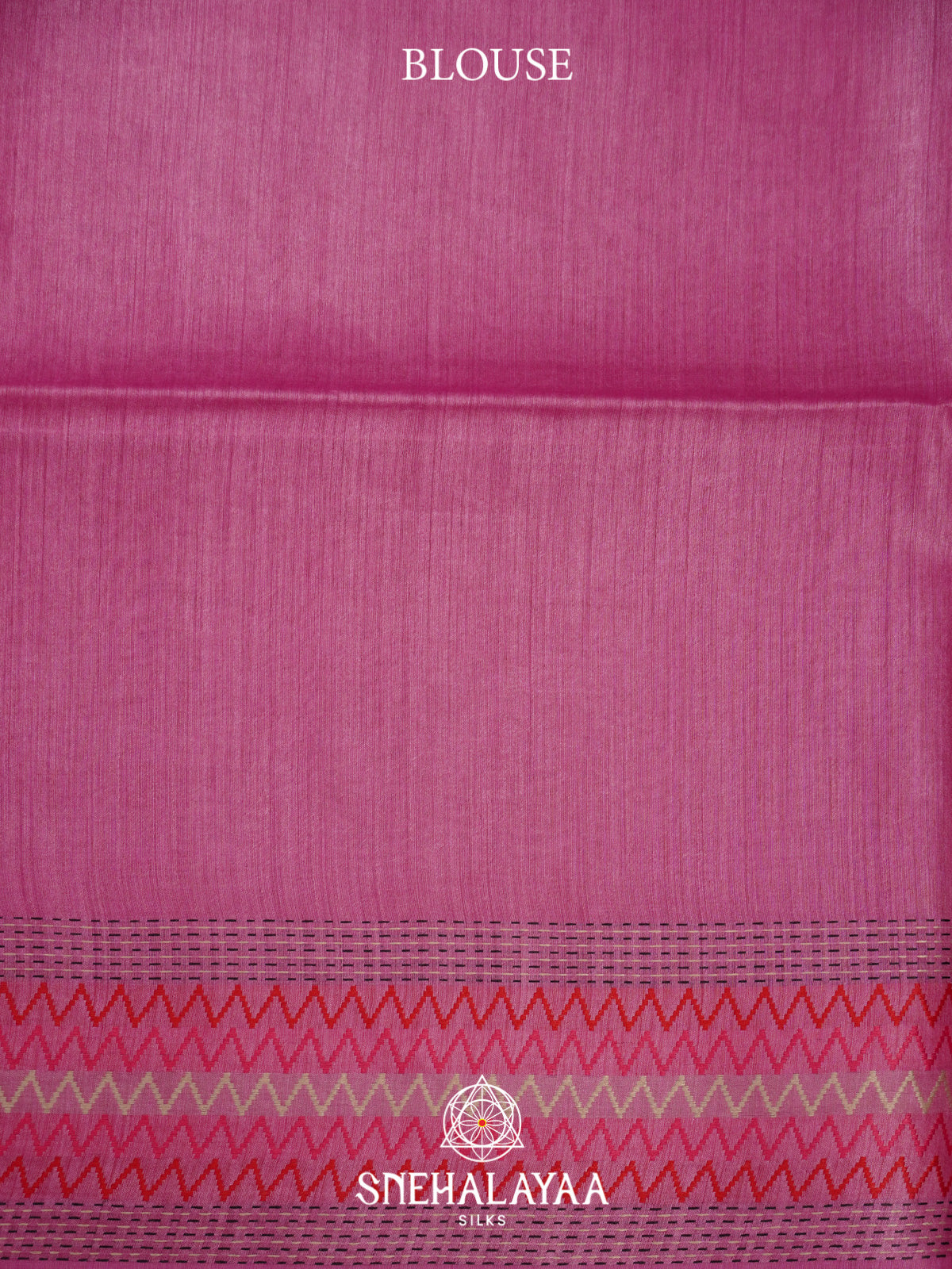 Pink Matka Tussar Silk Saree
