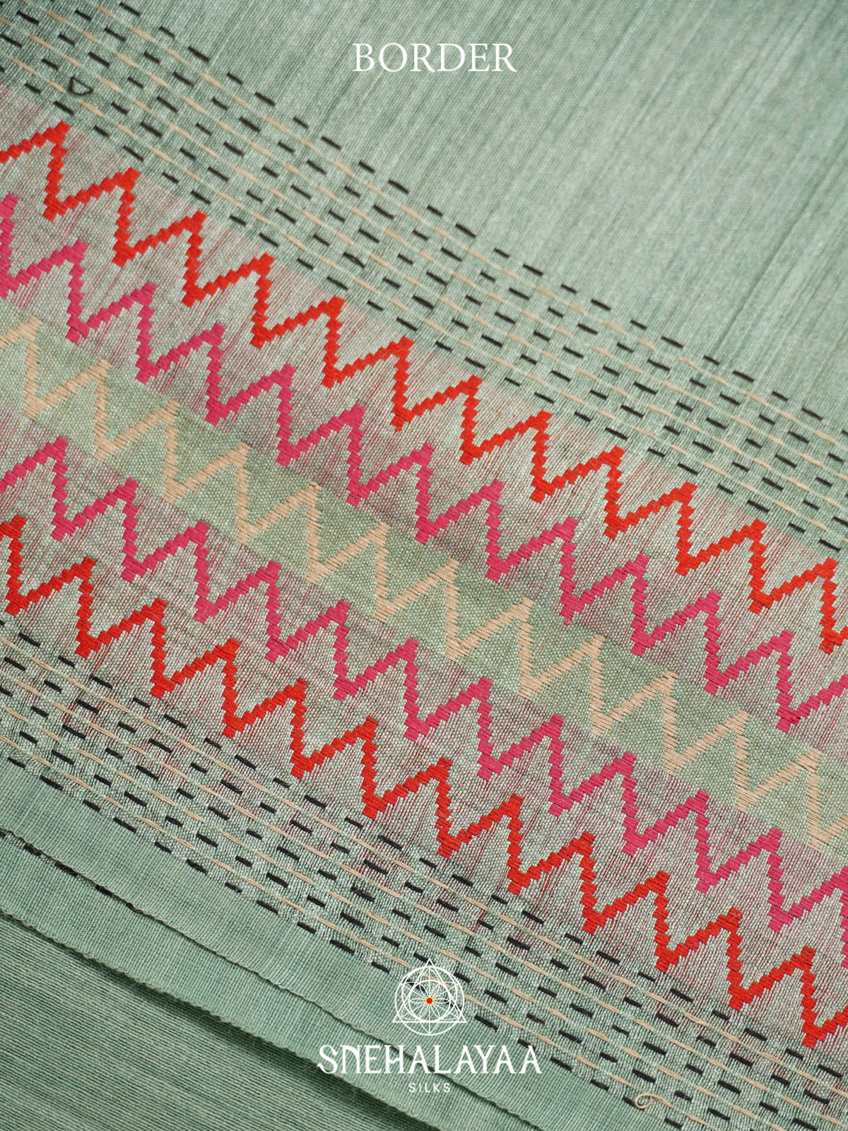 Teal   Matka Tussar Silk Saree