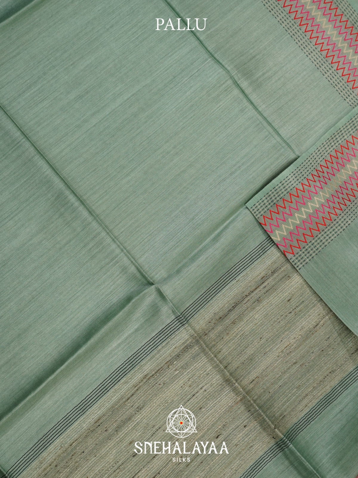 Teal   Matka Tussar Silk Saree