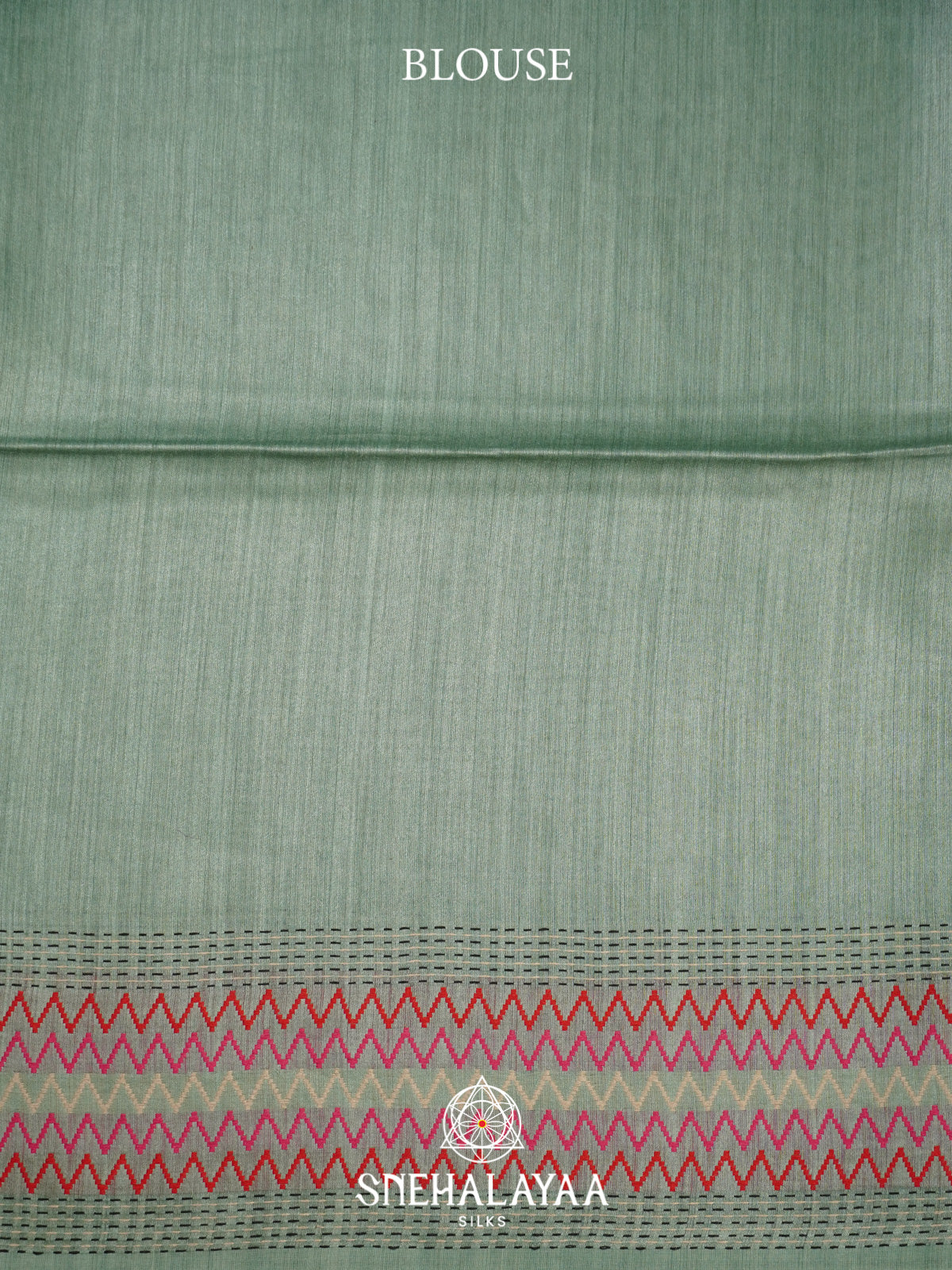 Teal   Matka Tussar Silk Saree