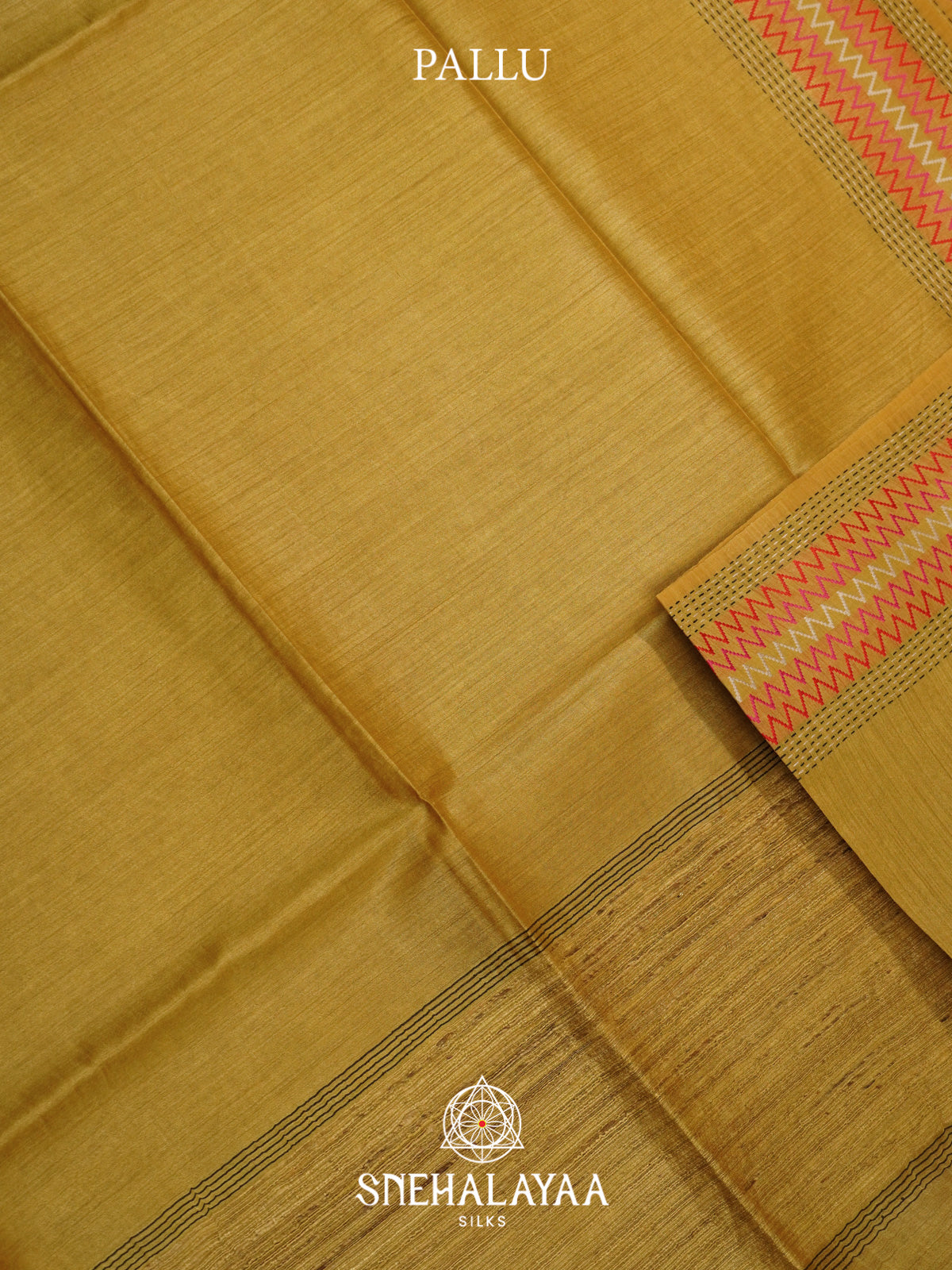 Yellow Matka Tussar Silk Saree