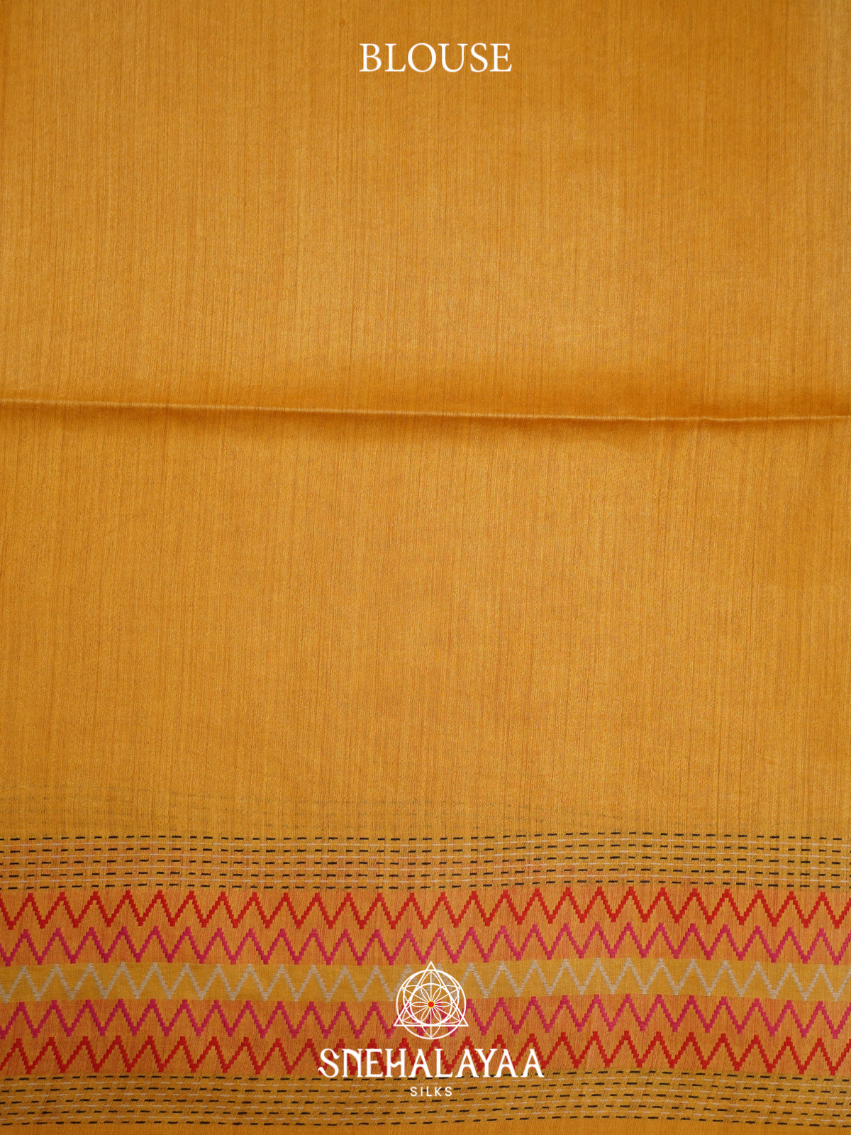 Mango Yellow Matka Tussar Silk Saree