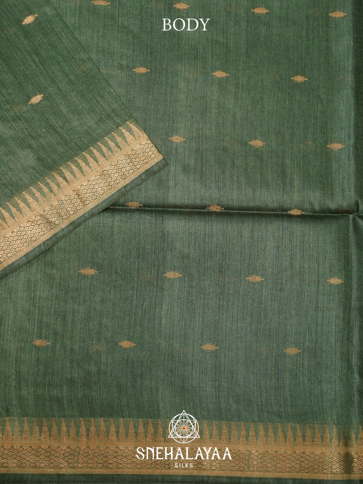 Green Matka Tussar Silk Saree