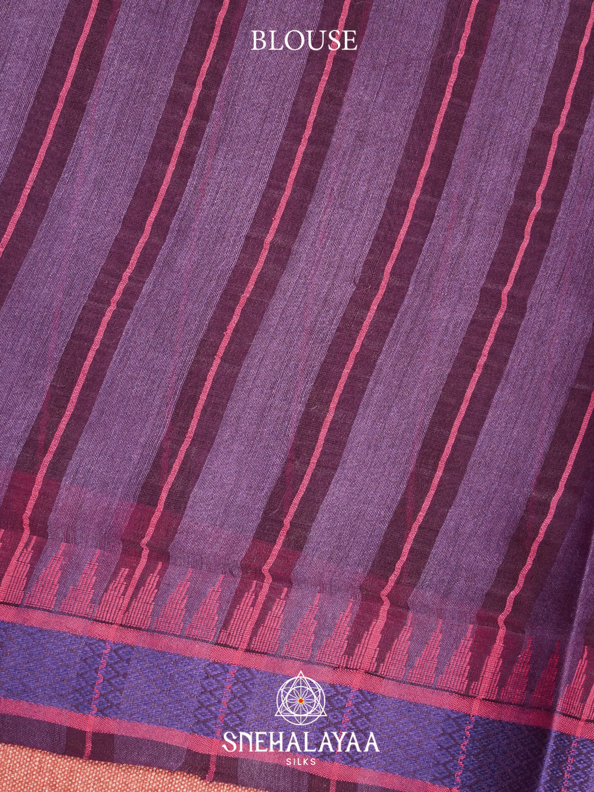 Purple Matka Tussar Silk Saree