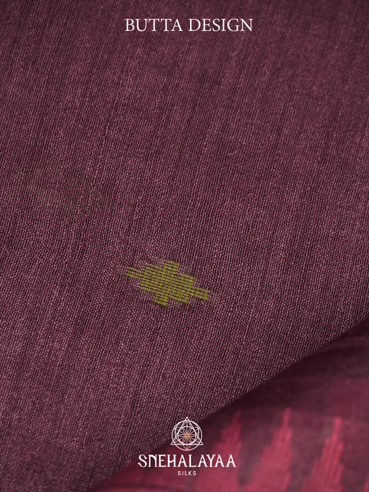 Wine Matka Tussar Silk Saree