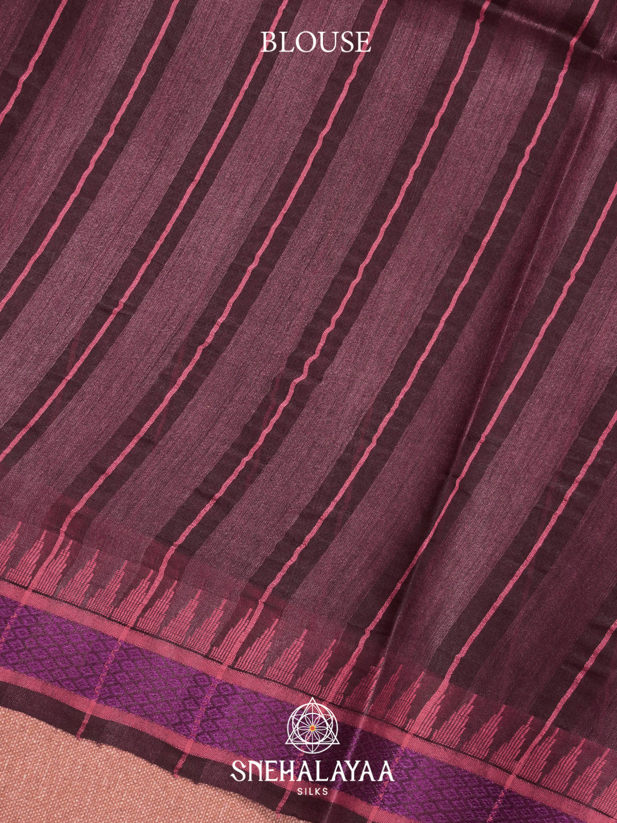 Wine Matka Tussar Silk Saree