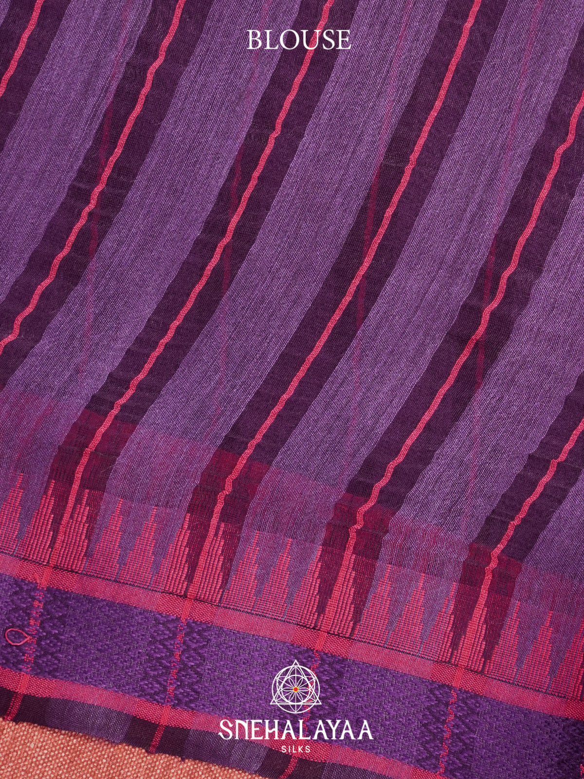 Purple Matka Tussar Silk Saree