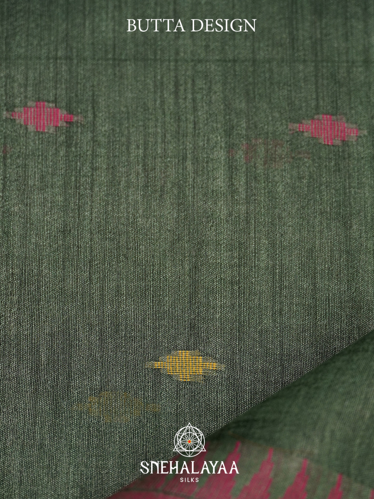 Green Matka Tussar Silk Saree