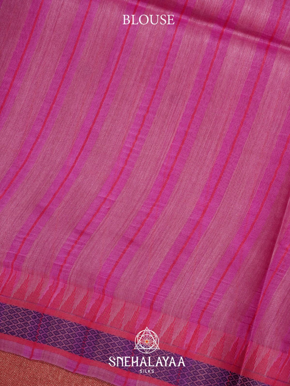 Pink Matka Tussar Silk Saree