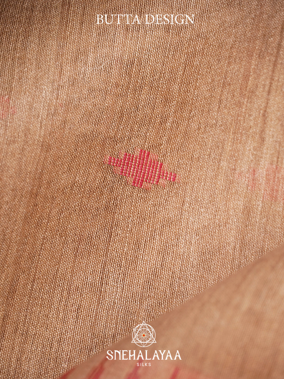 Brown Matka Tussar Silk Saree