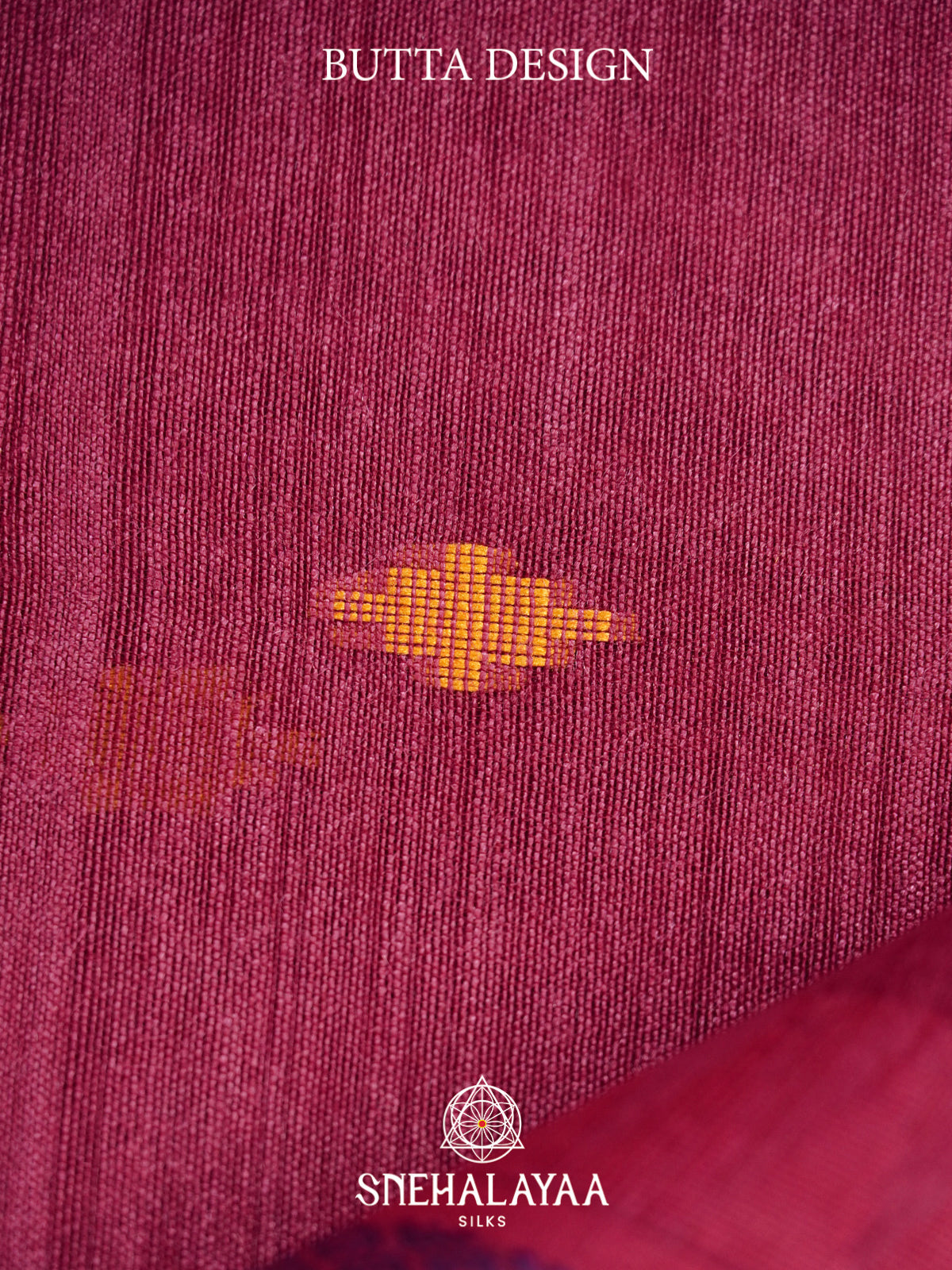 Maroon Matka Tussar Silk Saree