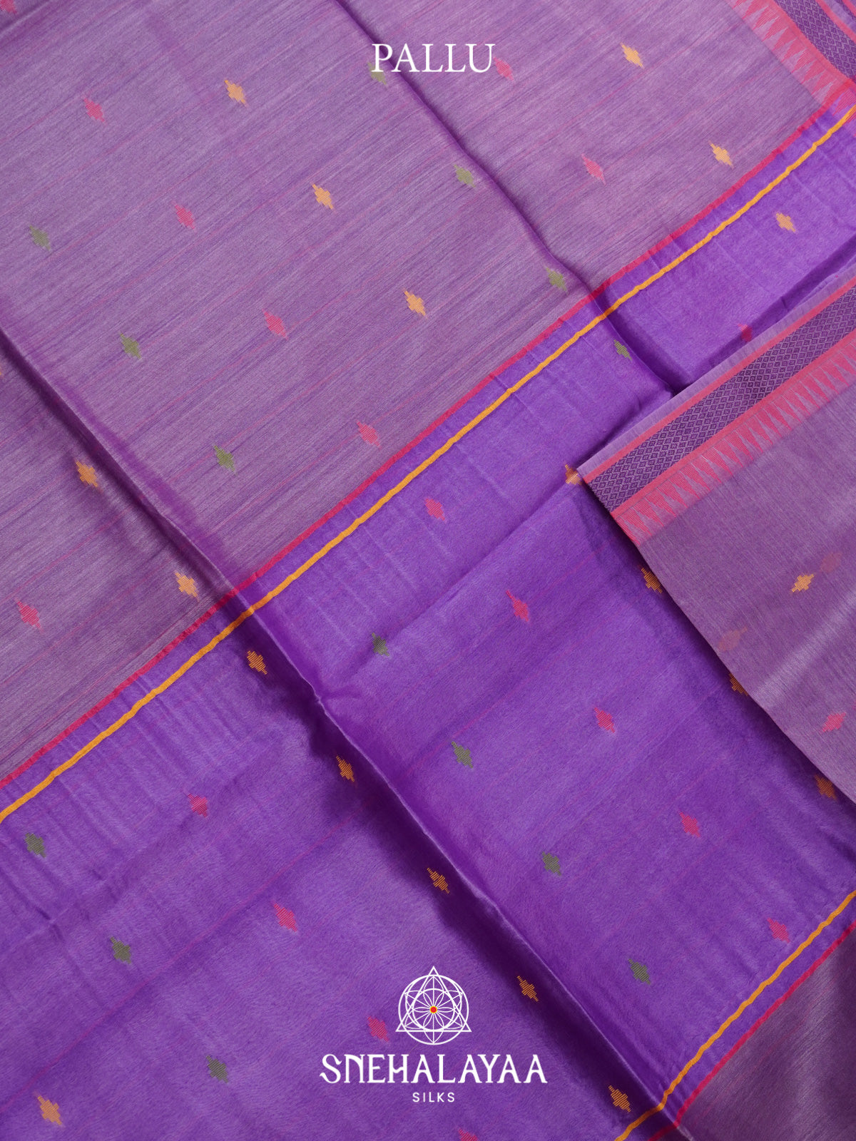Orchid  Matka Tussar Silk Saree
