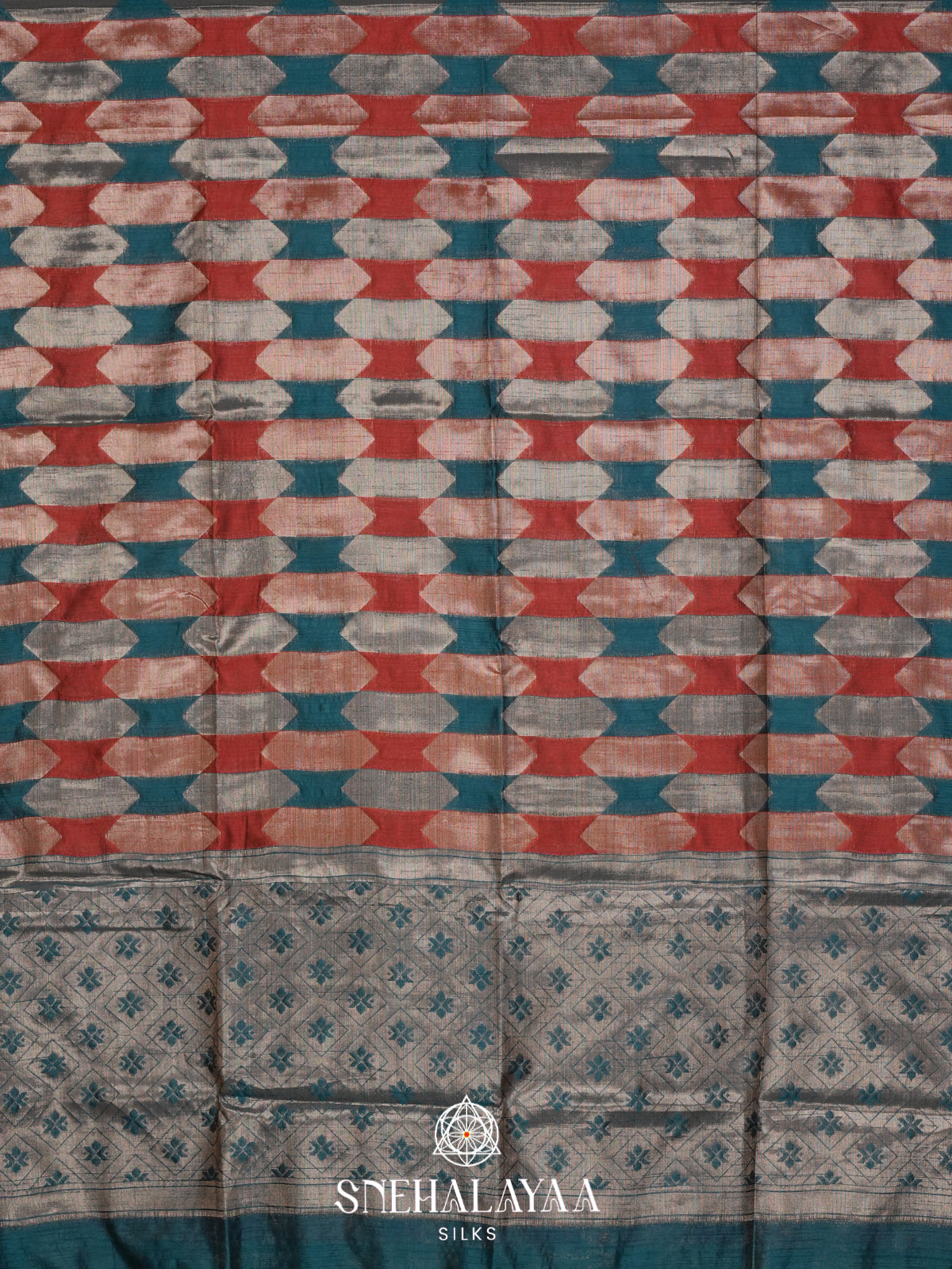Multicolour Tussar Saree