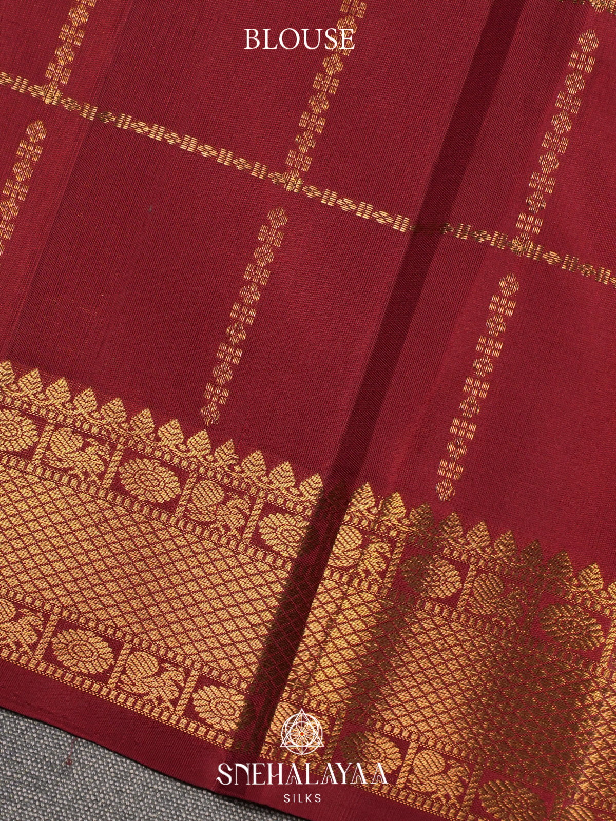 Pazhamum Palamum Kanjivaram Silk Saree with Peacock Zari Buttas and Gold Zari Border