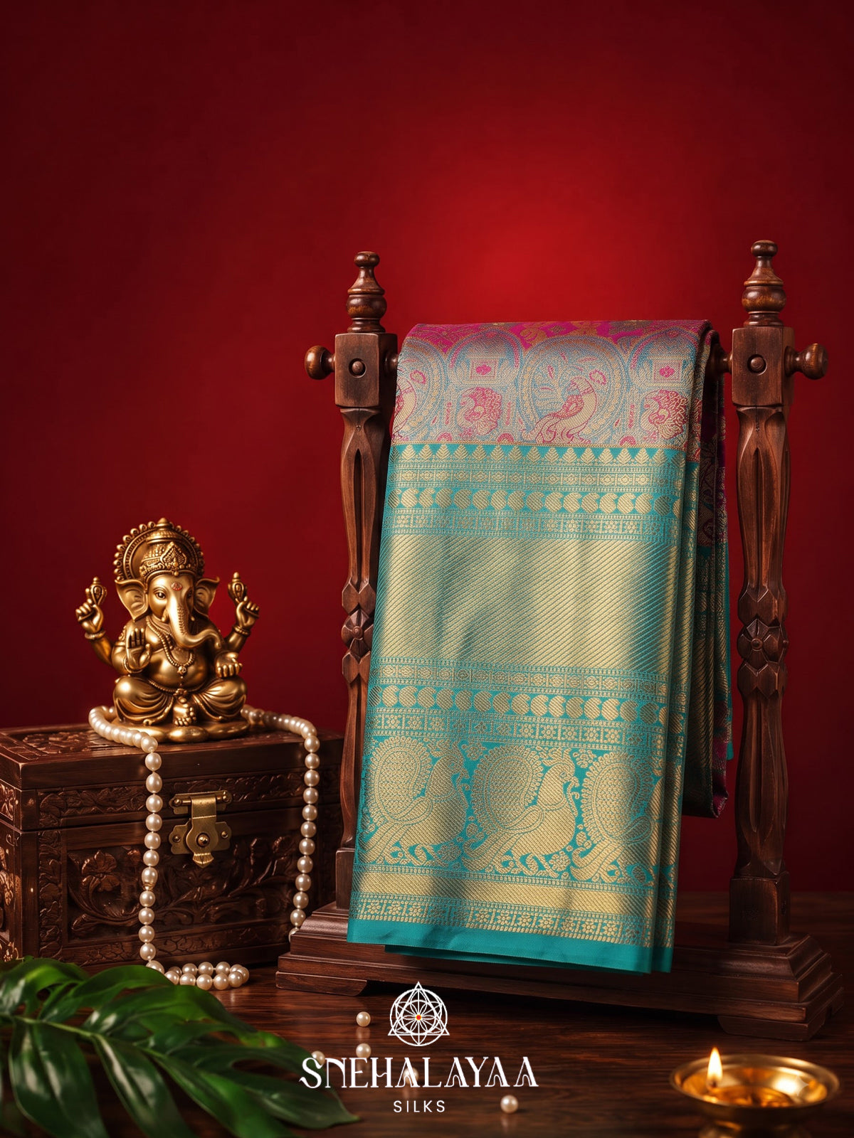 Pink Kanjivaram Silk Saree