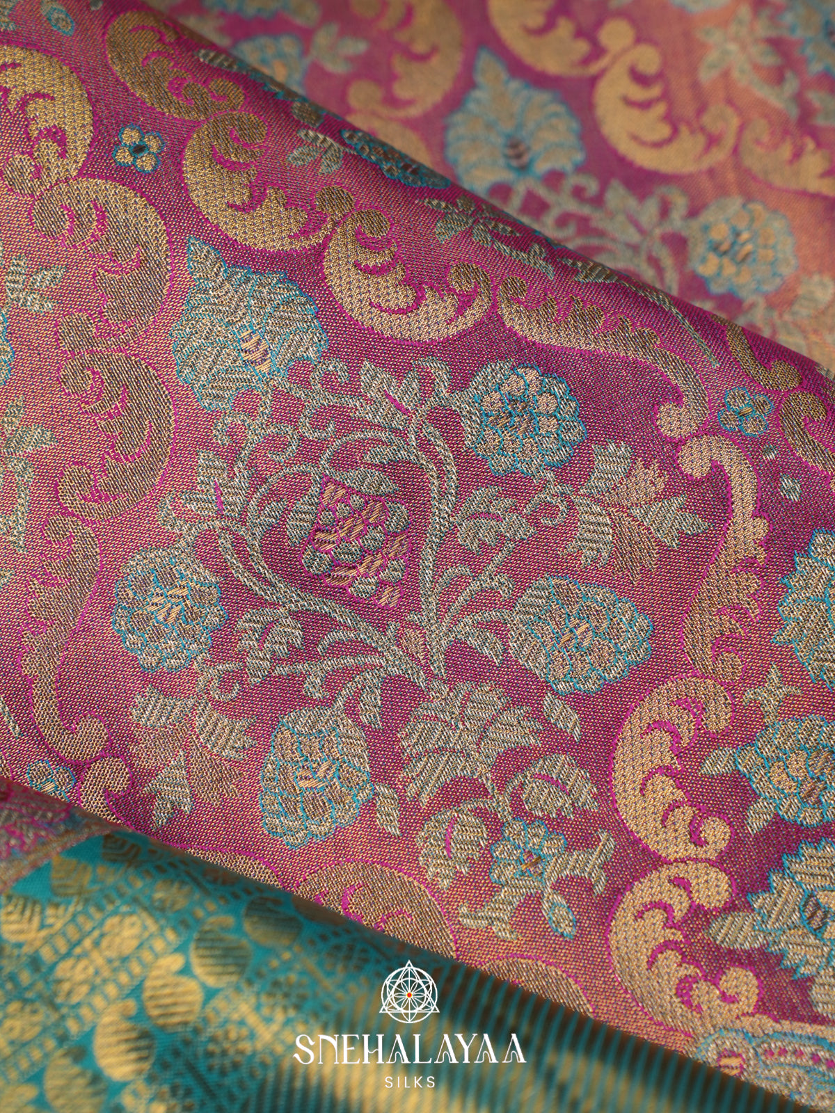 Pink Kanjivaram Silk Saree