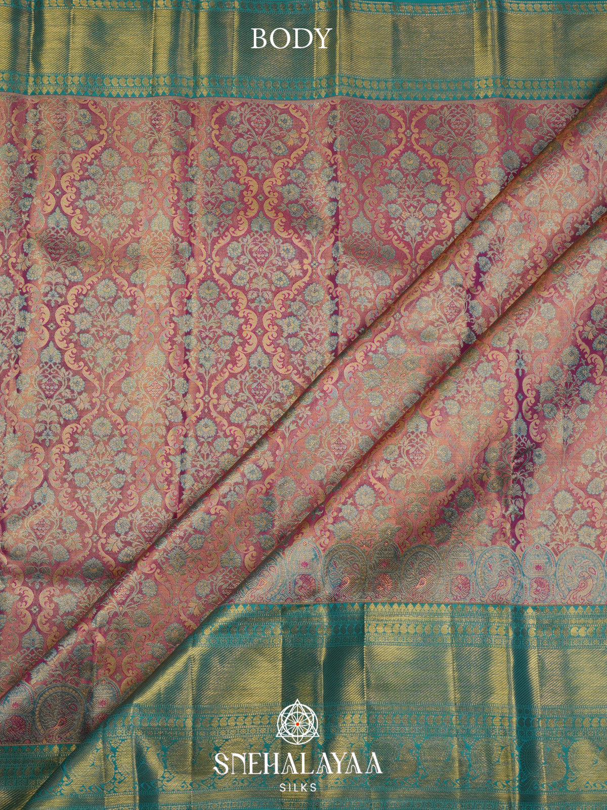 Pink Kanjivaram Silk Saree