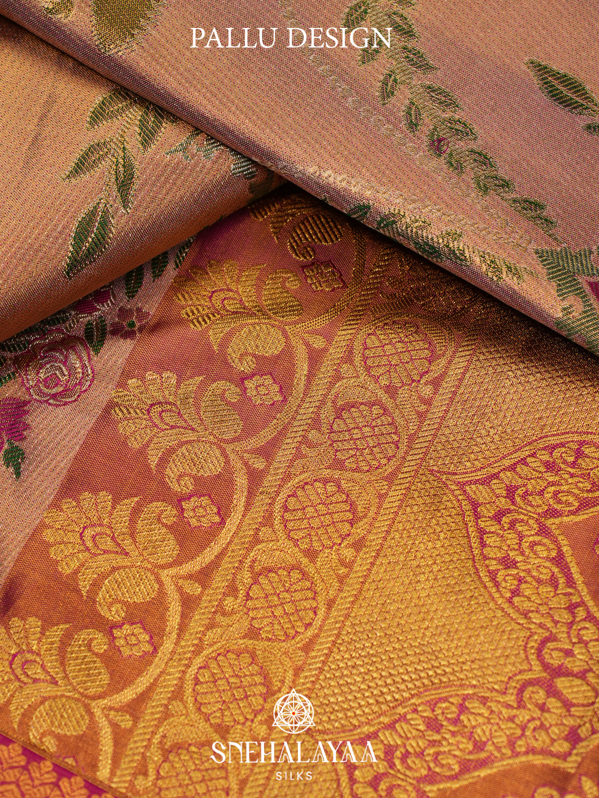 Rose Pink Kanjivaram Silk Saree