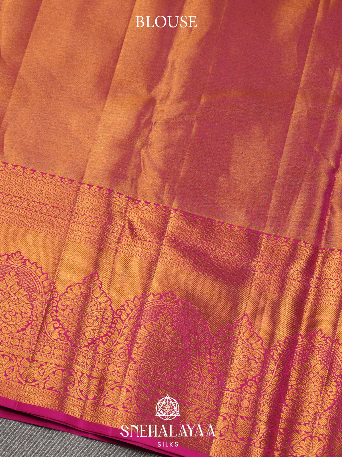 Rose Pink Kanjivaram Silk Saree