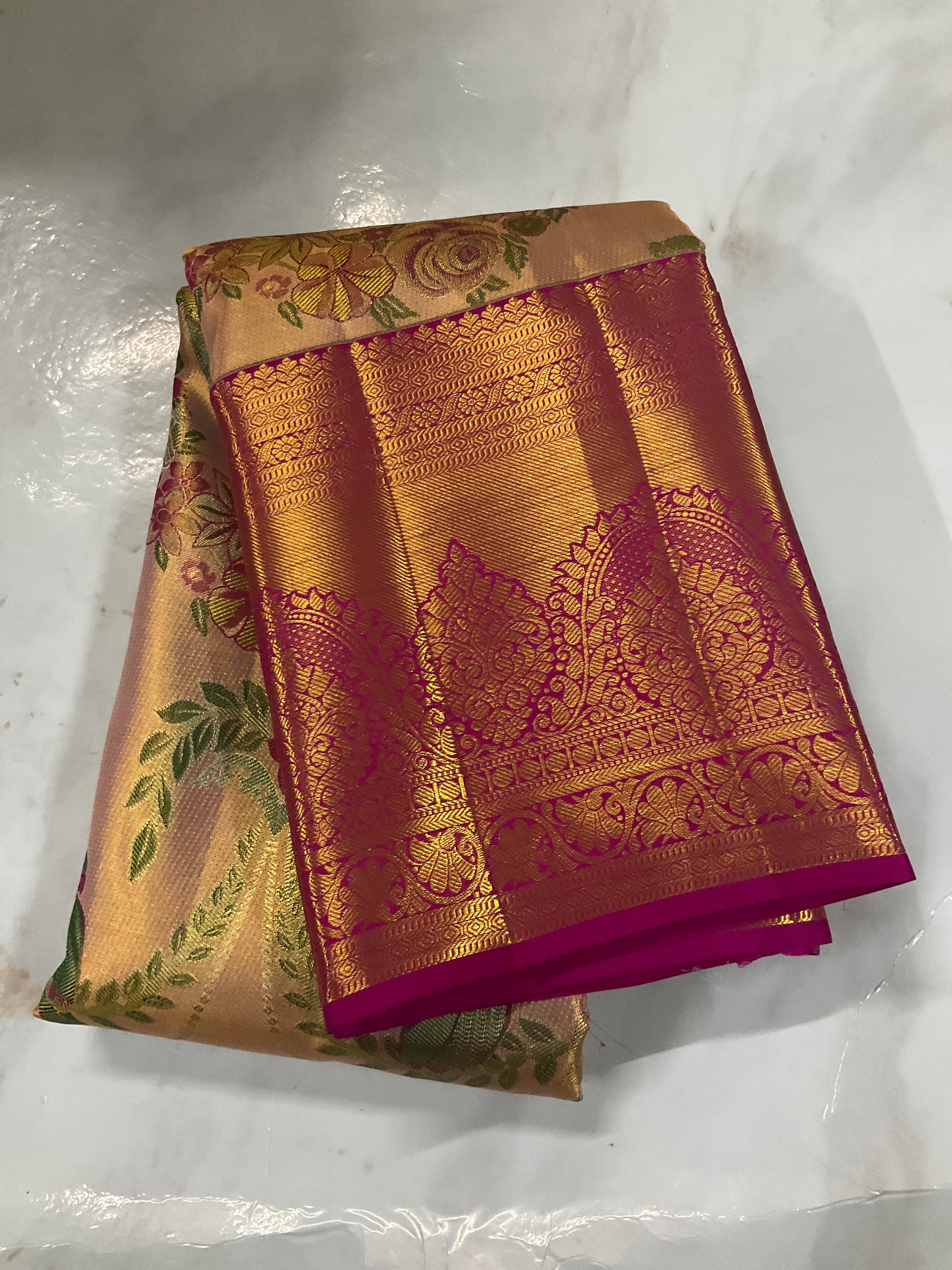 Kanjivaram Tissue Silk Saree