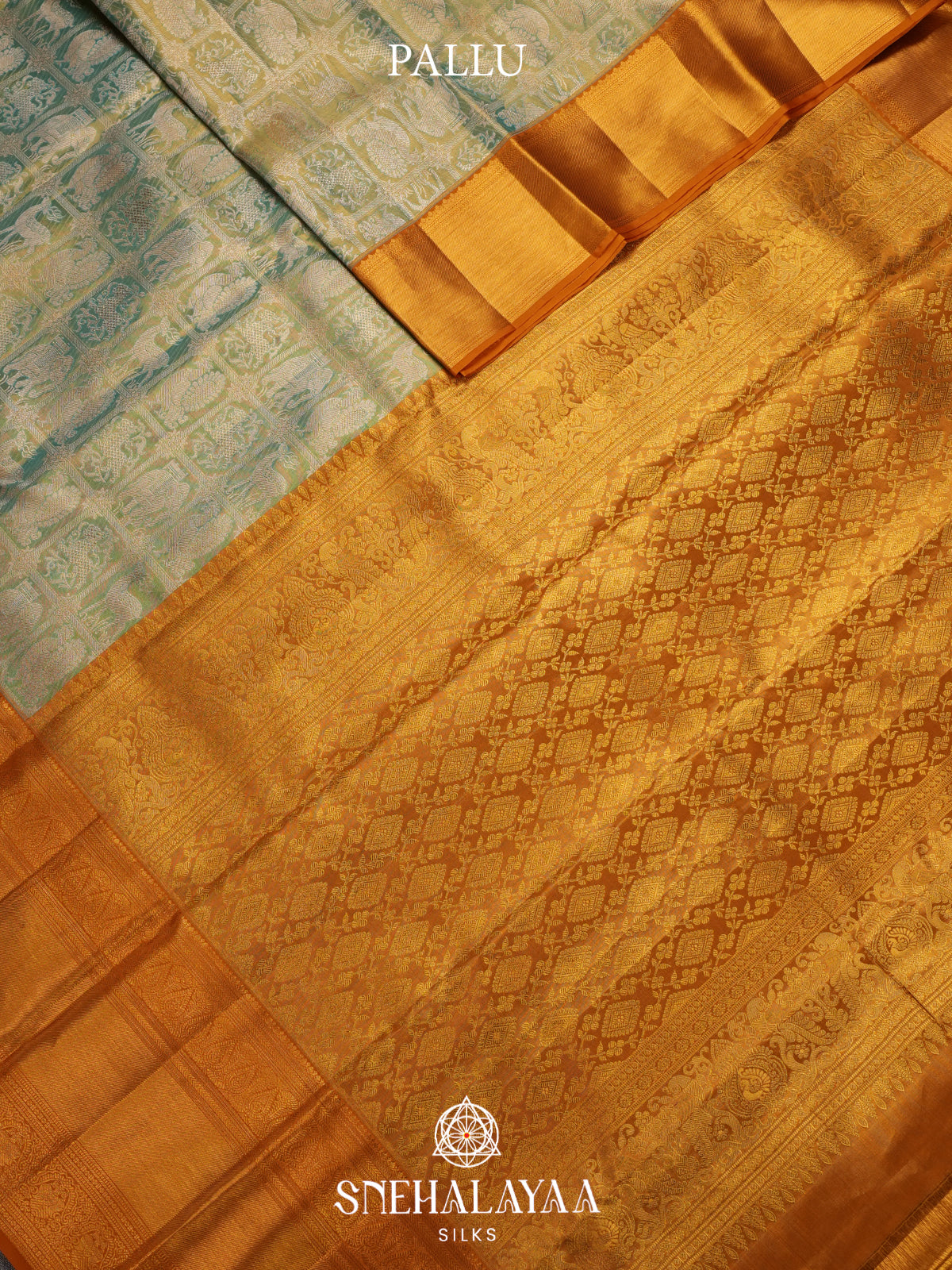 Green Kanjivaram Silk Saree