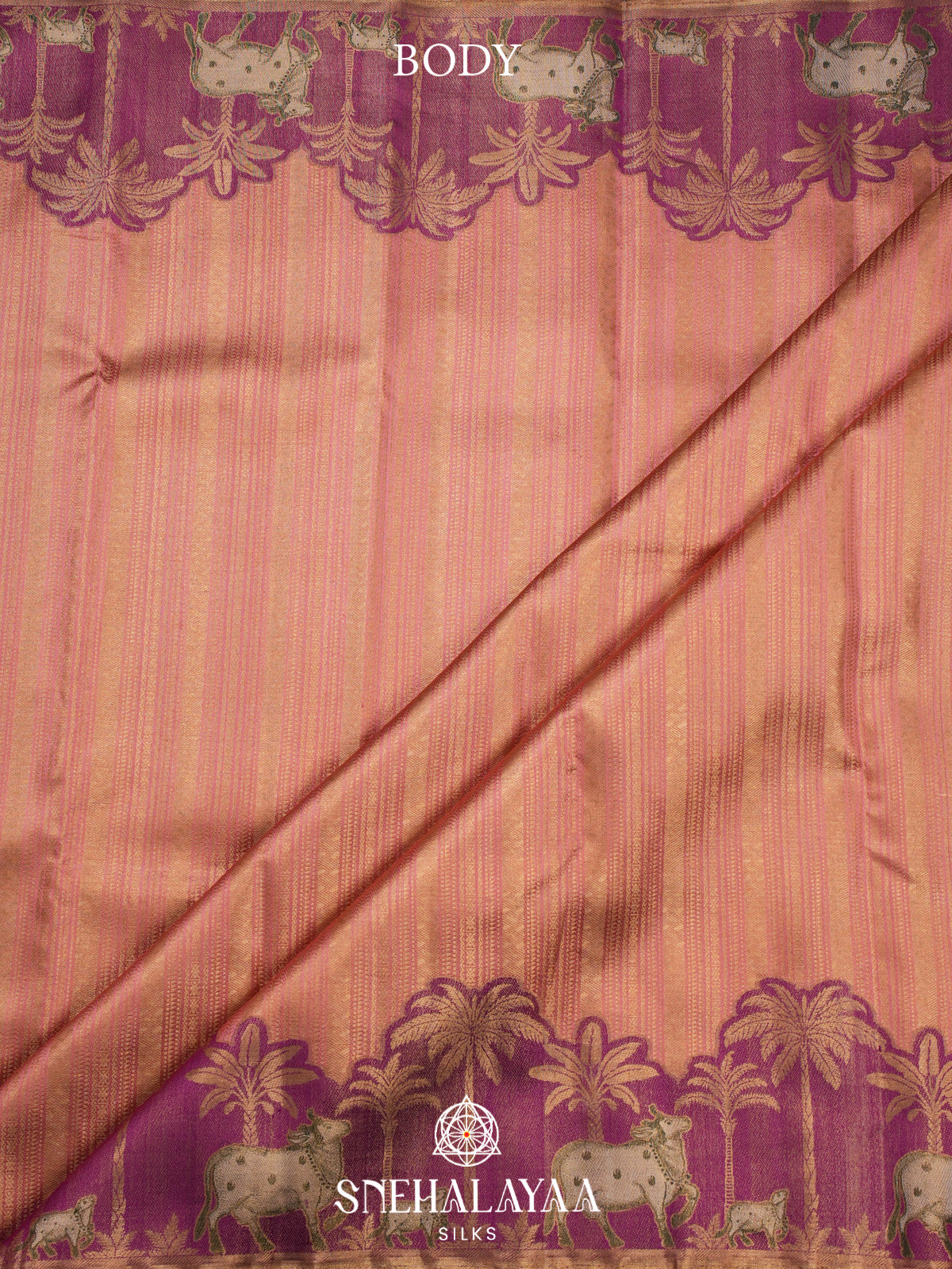 Pink Kanjivaram Silk Saree