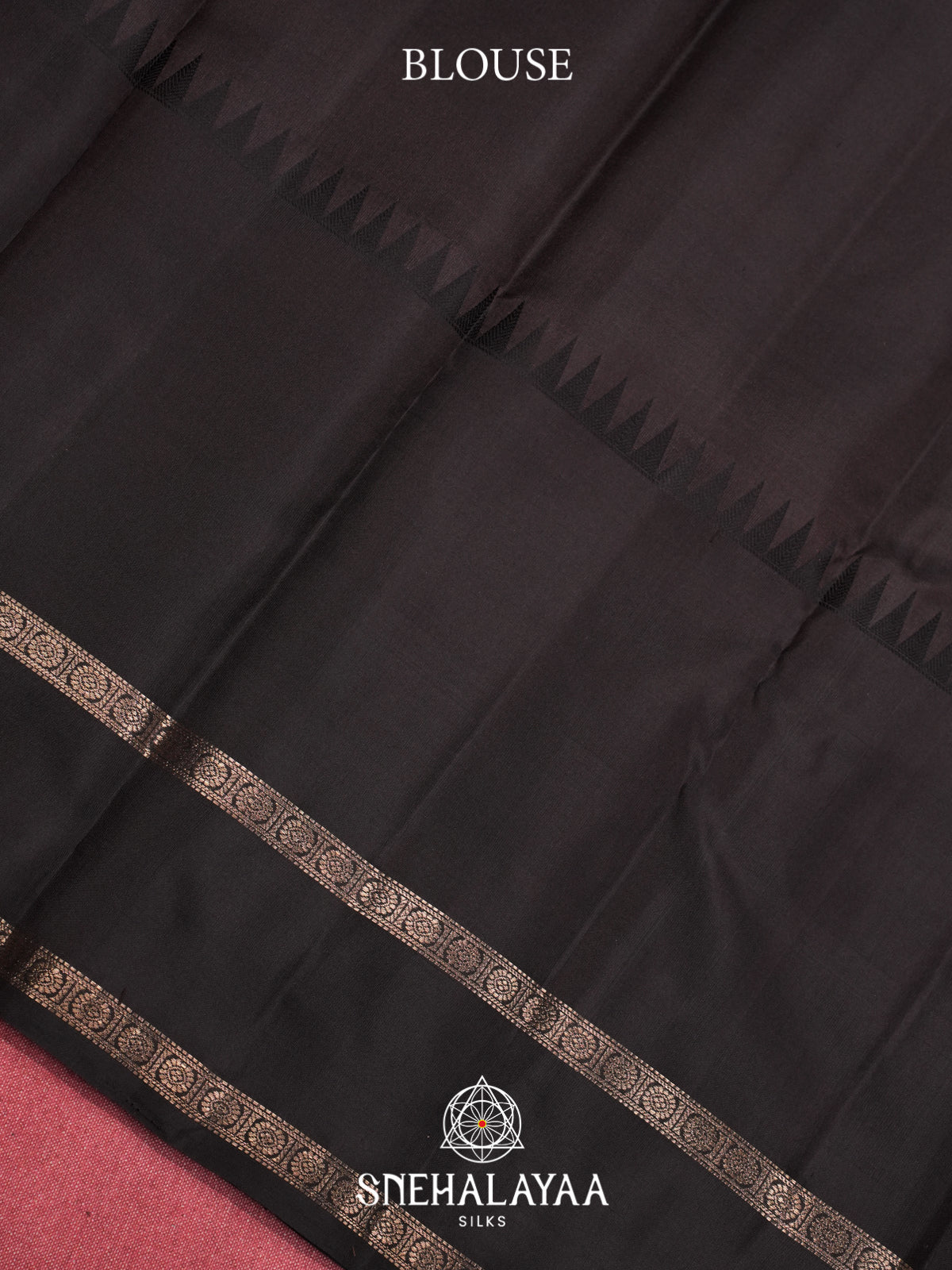 Rust Kanjivaram Silk Saree