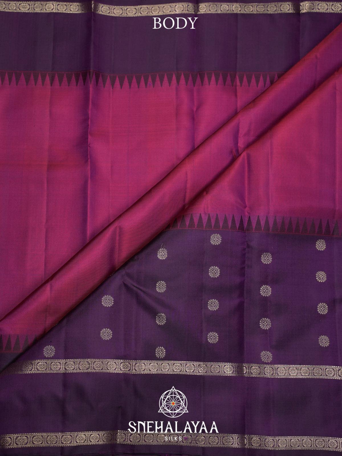 Magenta Kanjivaram Silk Saree