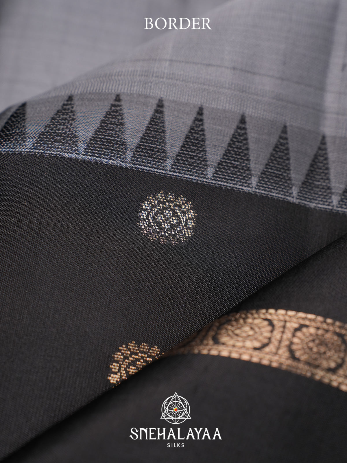 Grey Kanjivaram Silk Saree
