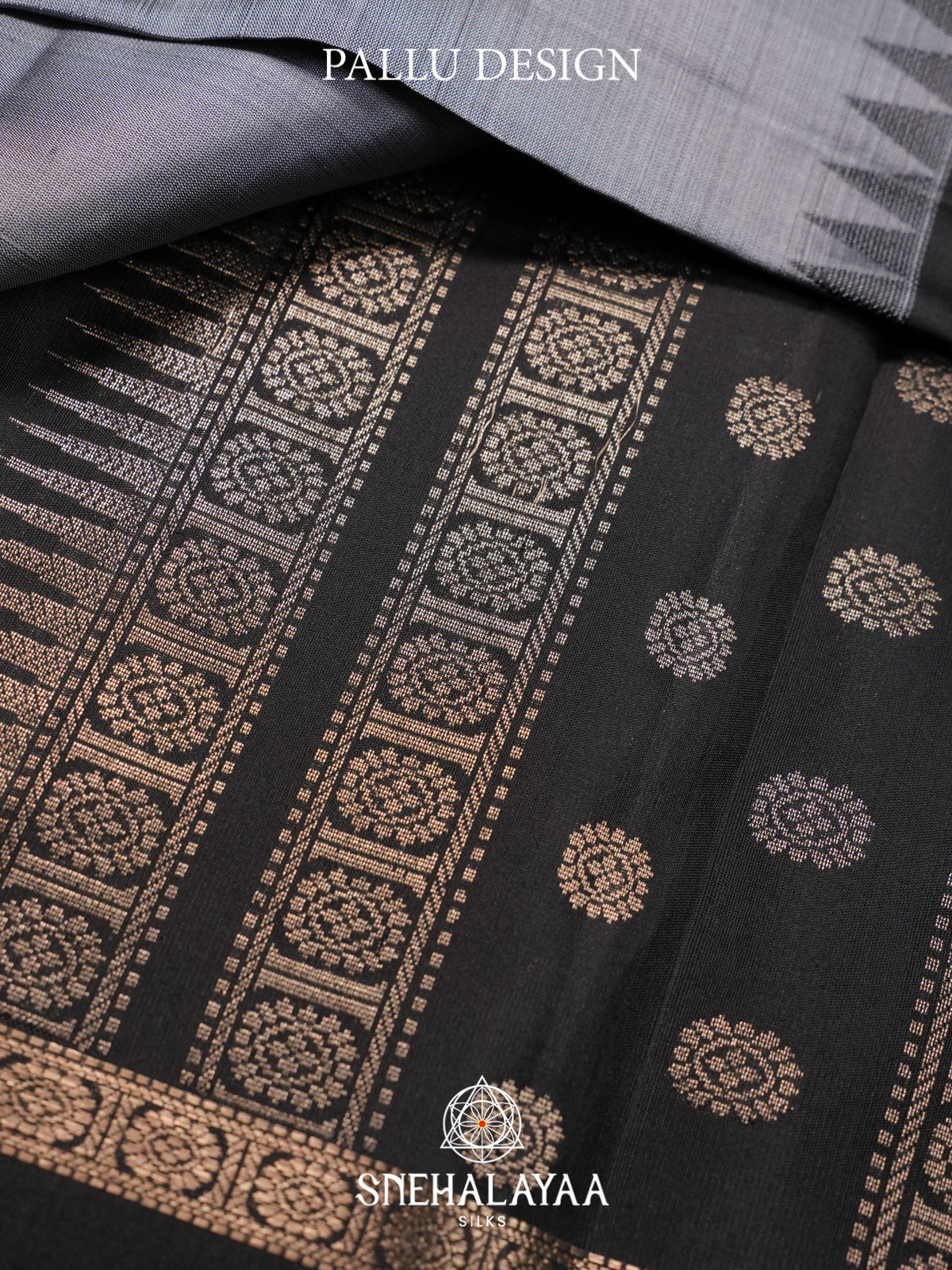 Grey Kanjivaram Silk Saree