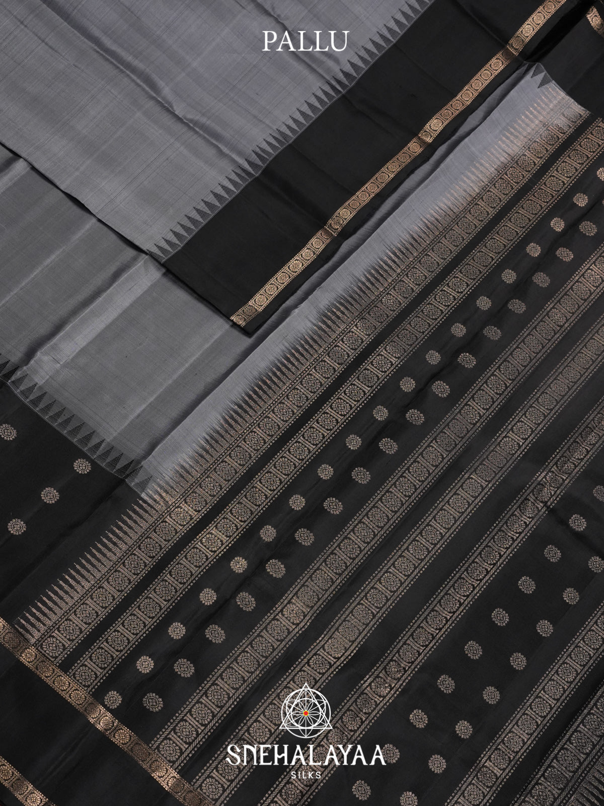 Grey Kanjivaram Silk Saree