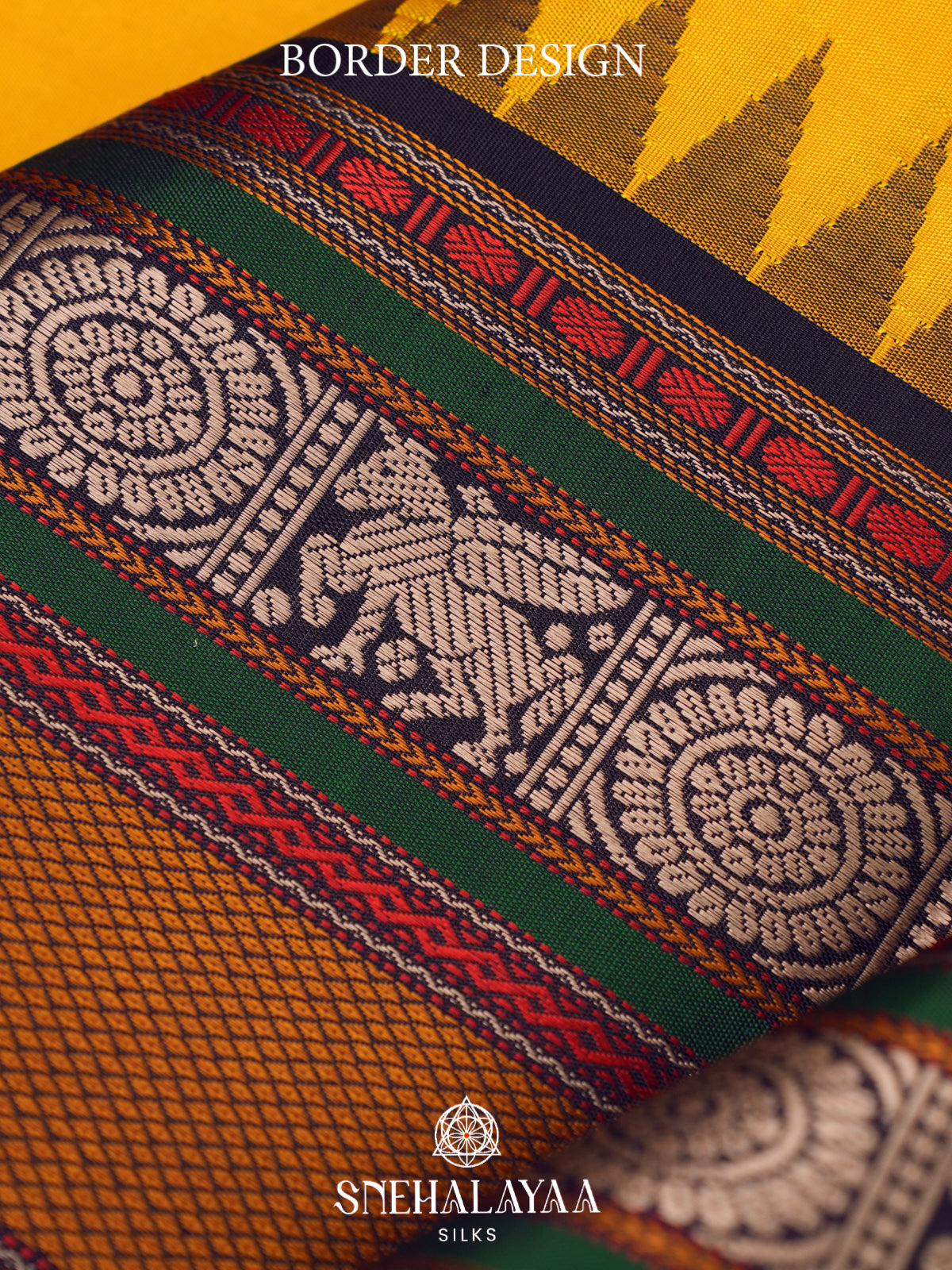 Yellow Kanjivaram Silk Saree