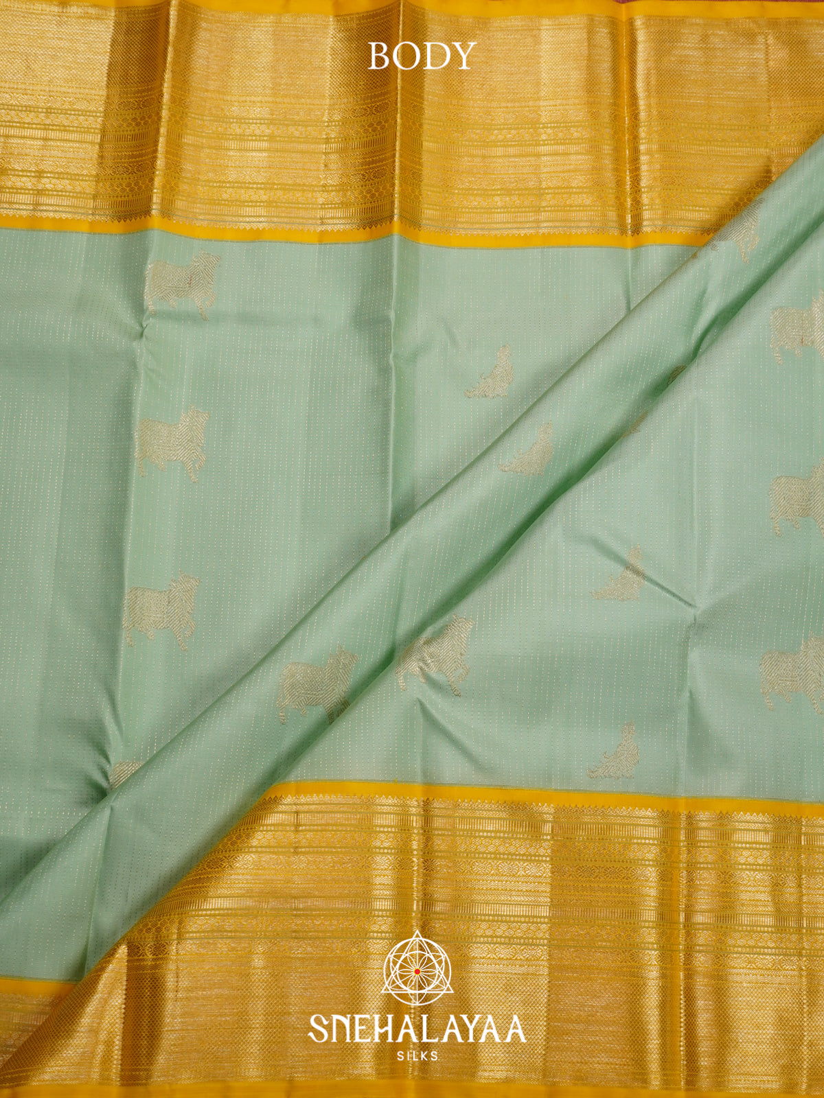 Pista Green Kanjivaram Silk Saree
