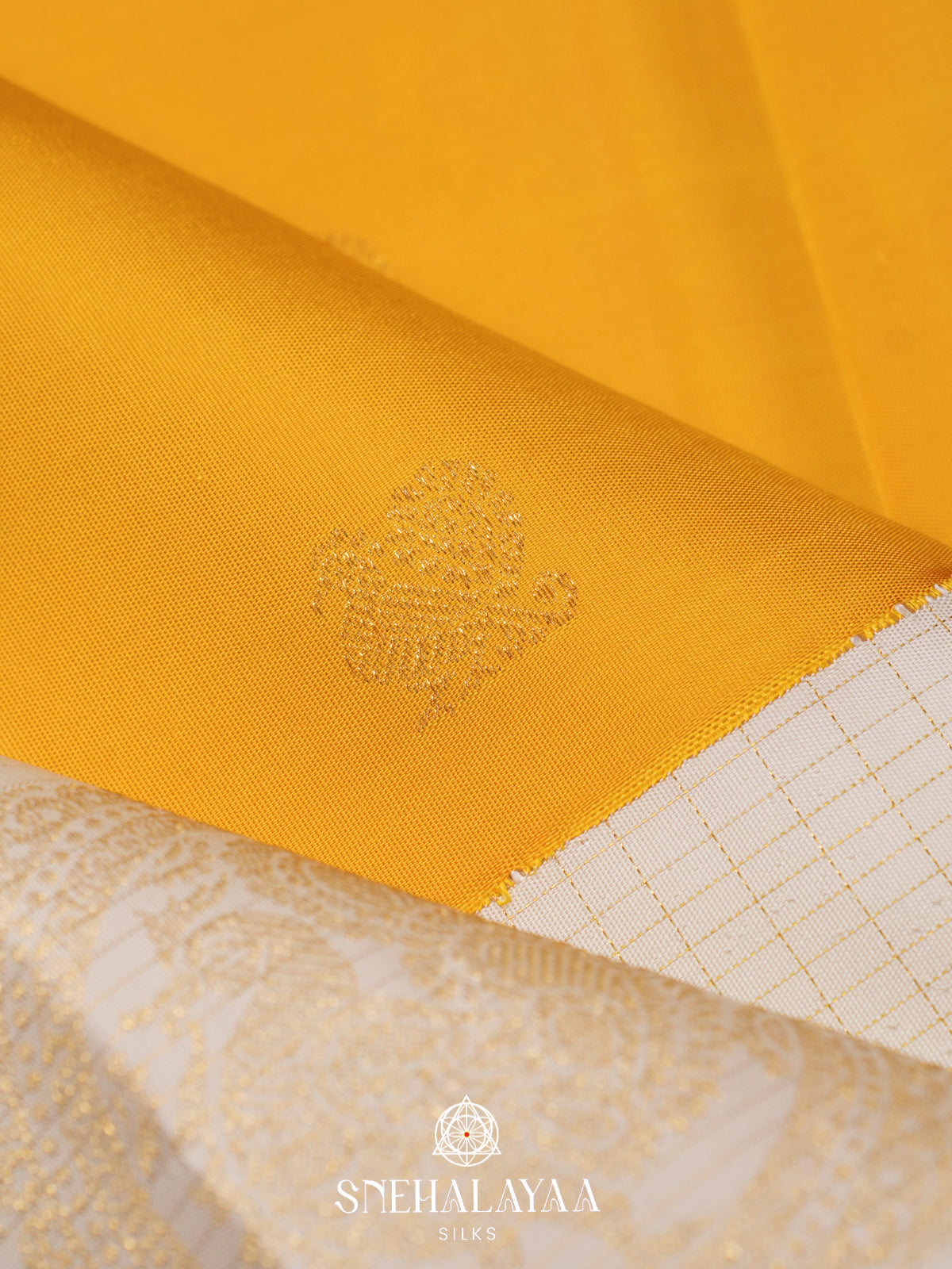 Mango Yellow Kanjivaram Silk Saree