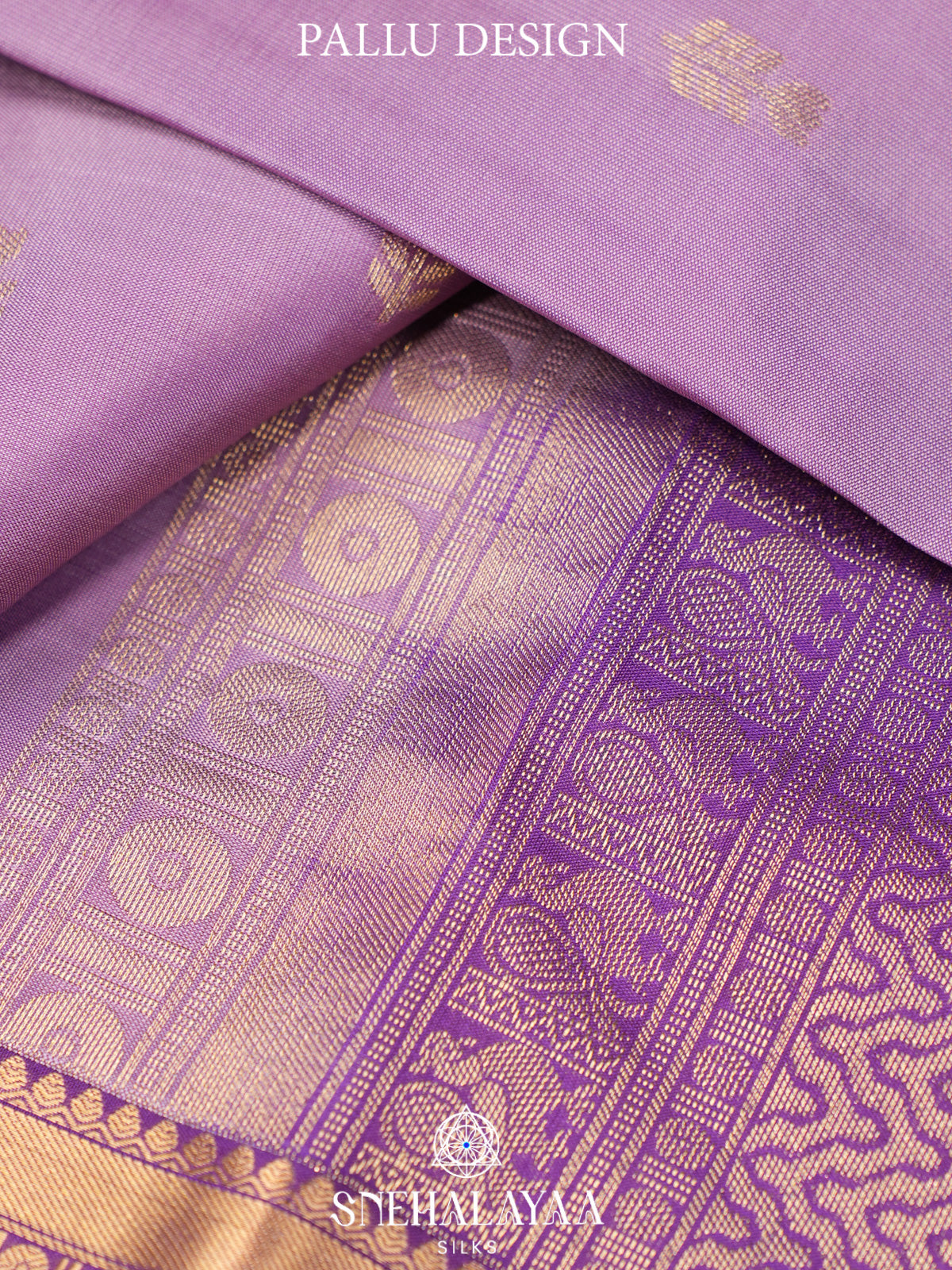 Lilac Kanjivaram Silk Saree