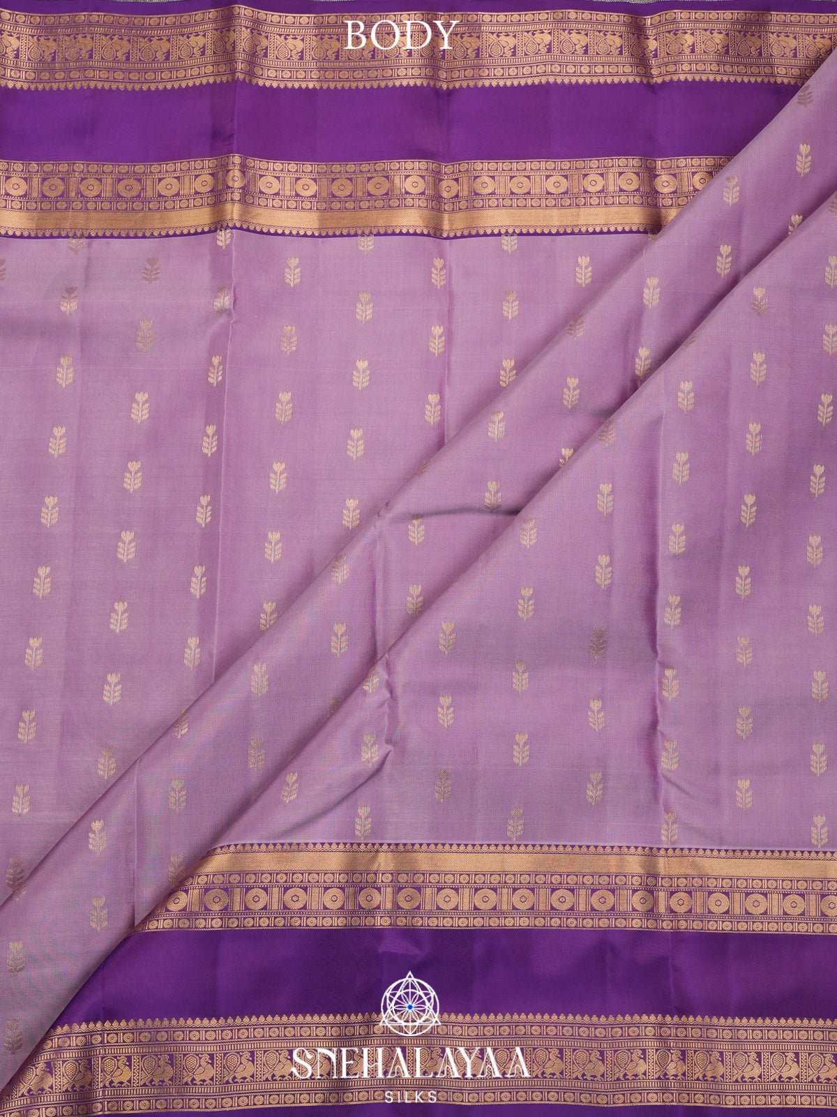 Lilac Kanjivaram Silk Saree
