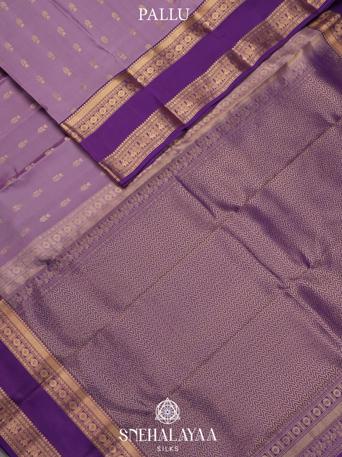 Lilac Kanjivaram Silk Saree