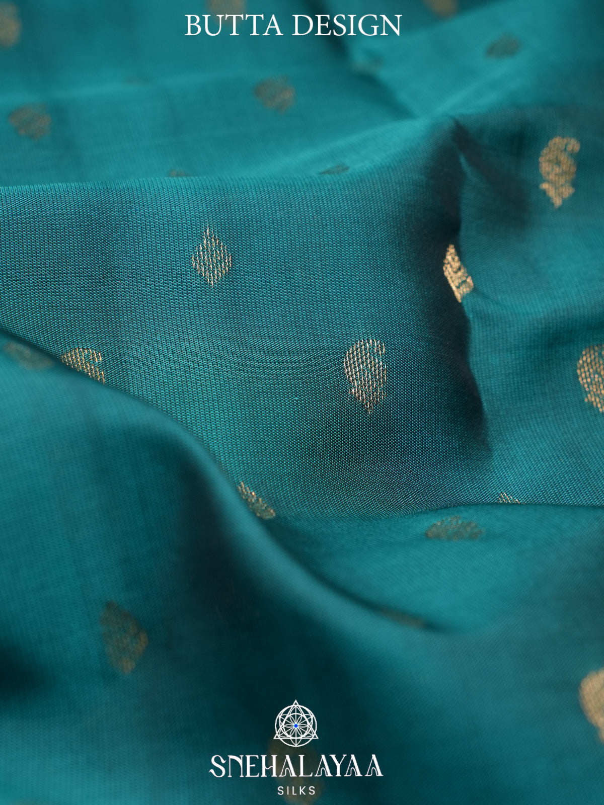 Teal Blue Kanjivaram Silk Saree
