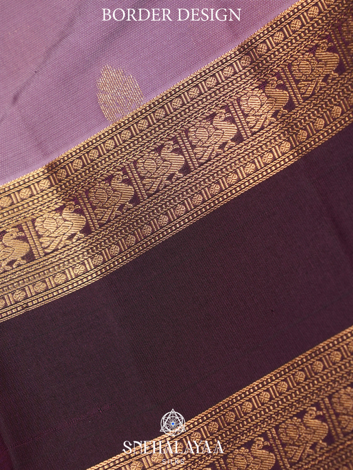 Lilac Kanjivaram Silk Saree