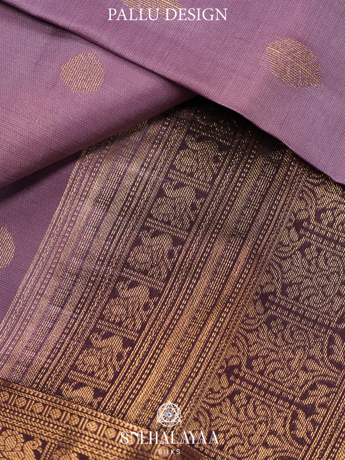 Lilac Kanjivaram Silk Saree